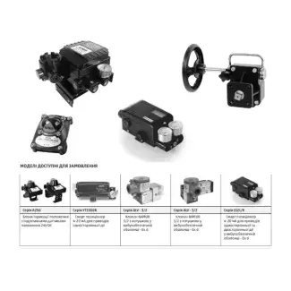 Accessories for pneumatic actuators Control units